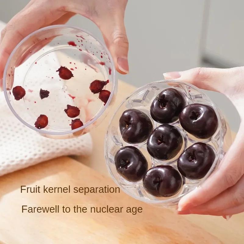 Kitchen Small Tools Seven Hole Press Type Cherry Cherry Kernel Remover Red Date Kernel Remover Kitchen Kernel Remover Practical