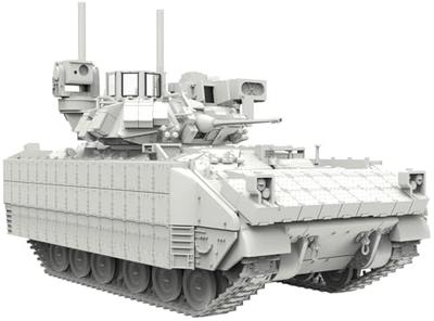 Meng Model 1/72 Scale American M2A3 Bradley BUSK III Infantry Fighting Vehicle Plastic Model M72-005 (Tank)