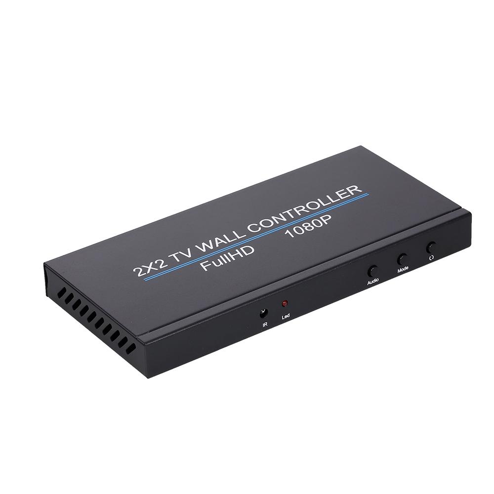 

NK-BT14 4-канальный контроллер видеостены для ТВ 2x2 1x3 1x2 1x4 4x1 3x1 2x1 MI DVI VGA USB Видео EU Plug чёрный