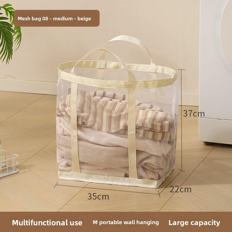 Collapsible Laundry Basket With Large Capacity For Home Use And Bathroom Storage