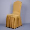 Pleated Elastic Chair Cover for Weddings, Restaurants, and Banquets