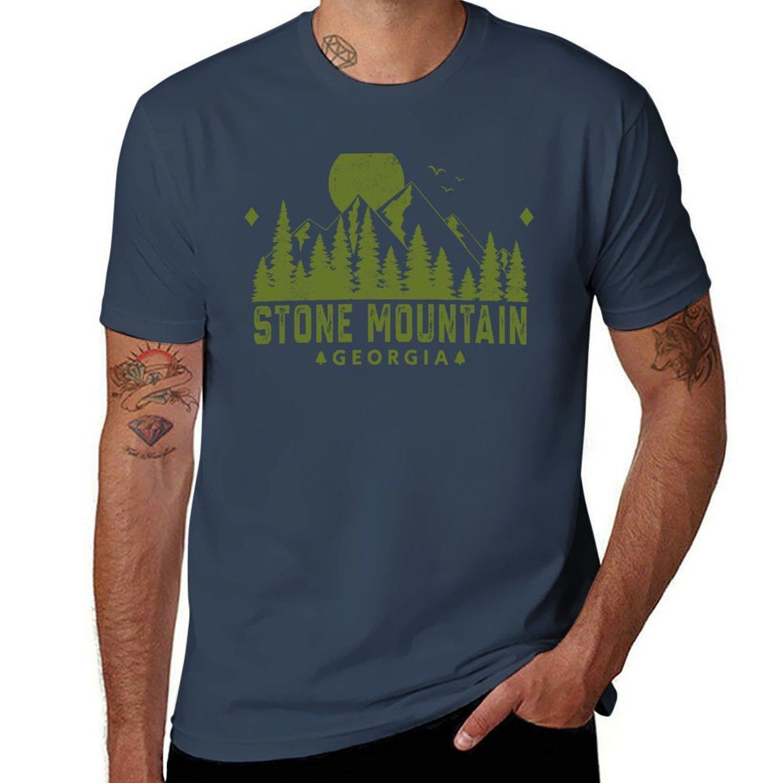 Stone Mountain Georgia Mountain Sight Tshirt Essential Solid Color Tshirt S