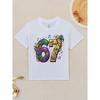 European Sizes Mardi Gras '67 New Orleans Retro T-Shirt for Boys - Vintage Number 67 Print, Casual Kids Wear Suitable for Birthday Gifts