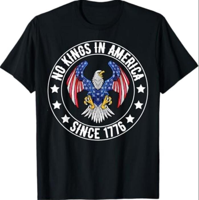 No Kings In America Since 1776 We The People USA FLAG T-Shirt Unisex T-Shirt M