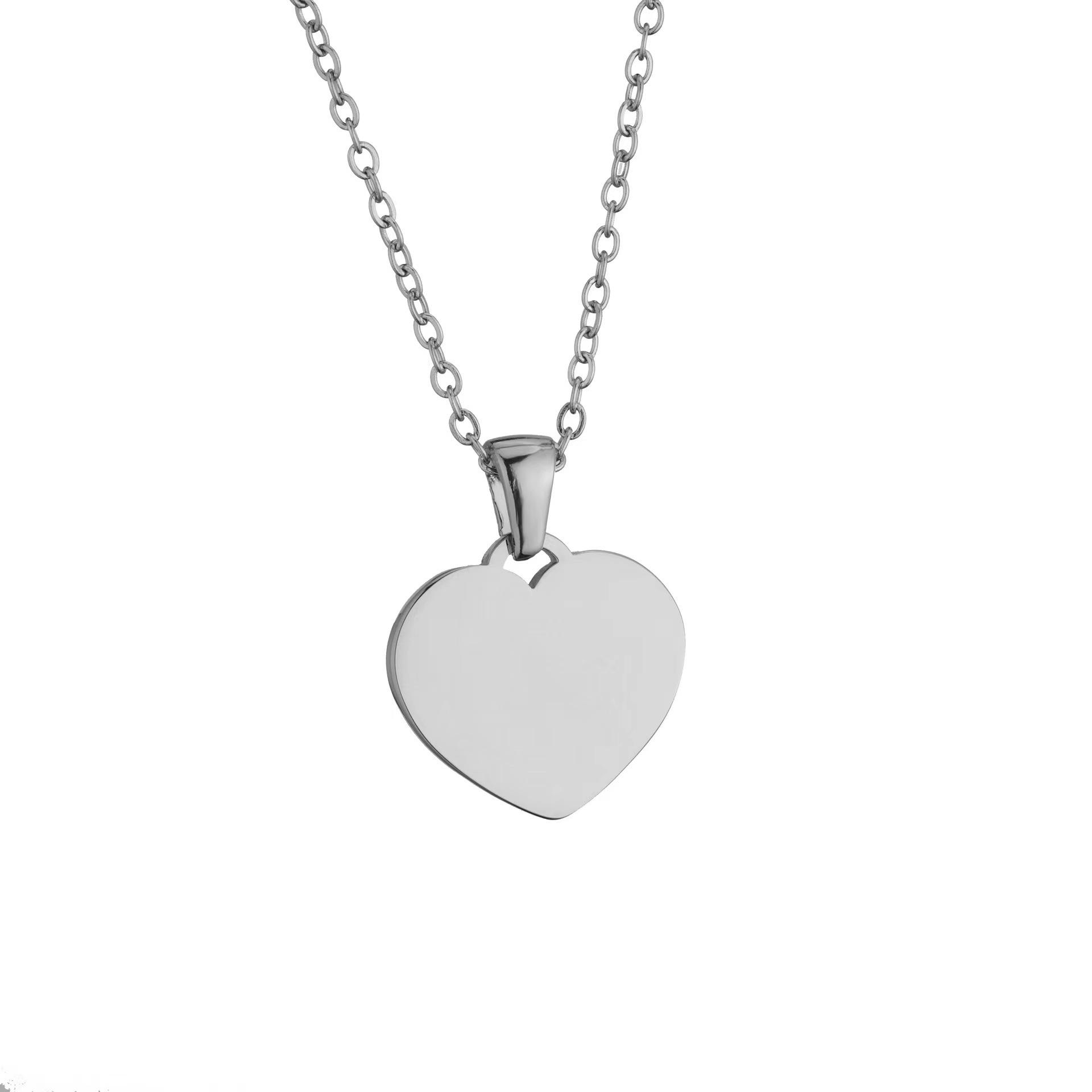 

Laser Engraved Heart Necklace - DIY Creative Pendant for Mother s Day & Couples