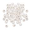 100 τεμάχια Pearl White Βαμμένες Ξύλινες Χάντρες Spacer Jewelry Κατασκευή 8mm