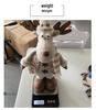 Christmas Snowman Telescopic Doll with Knitted Earmuffs & Reindeer - Desktop & Window Decoration Ornament