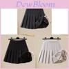 Private Lady Thick Woolen Pleated Skirt With Zipper For Autumn Winter Fashion