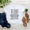 Maglietta Pivot Shut Up Magliette Pivot Friends Serie TV Streetwear Harajuku Top Donna Estate Casual T-shirt Magliette Abbigliamento Donna