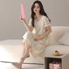 Cute Cotton Summer Nightgown: Women's Short-Sleeve Pajamas