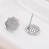 Trendy Flower Design Stud Earrings for Women | Pure Copper | Cute & Stylish
