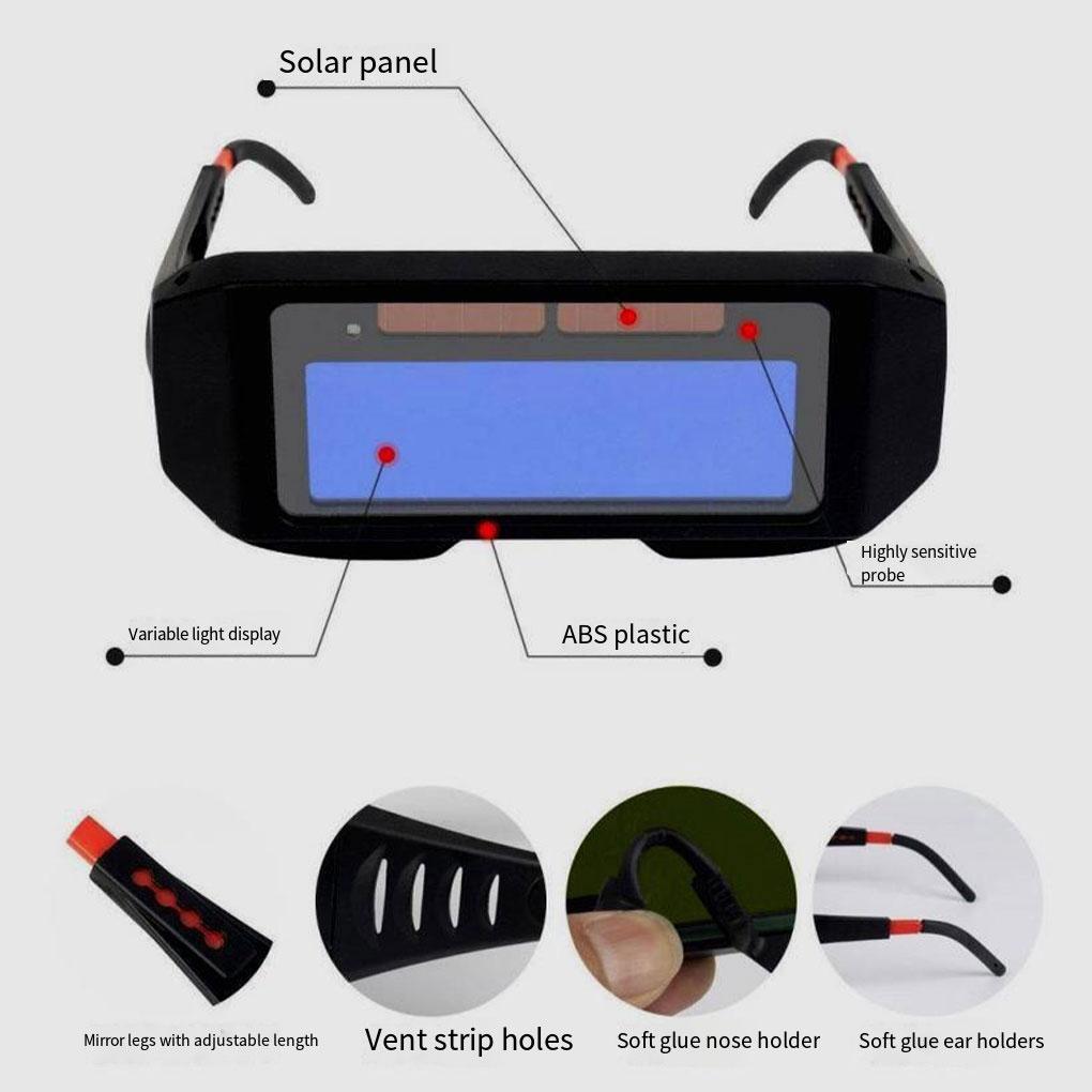 Lightweight Automatic Dimming Welding Glasses For Clear And Eye Protection Wear Lightweight