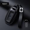 Leather Car Remote Key Cover Case Holder Shell Fob for 2026 New A5L A6L E-tron Q6L Etron A4L A3 A5L Sportback Q3 Q4 Q5 Q7