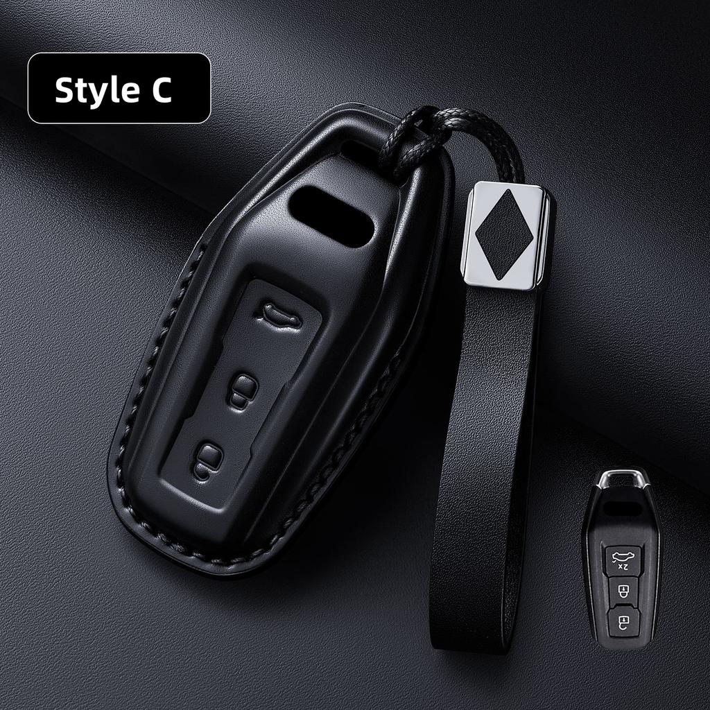 Leather Car Remote Key Cover Case Holder Shell Fob for 2026 New A5L A6L E-tron Q6L Etron A4L A3 A5L Sportback Q3 Q4 Q5 Q7