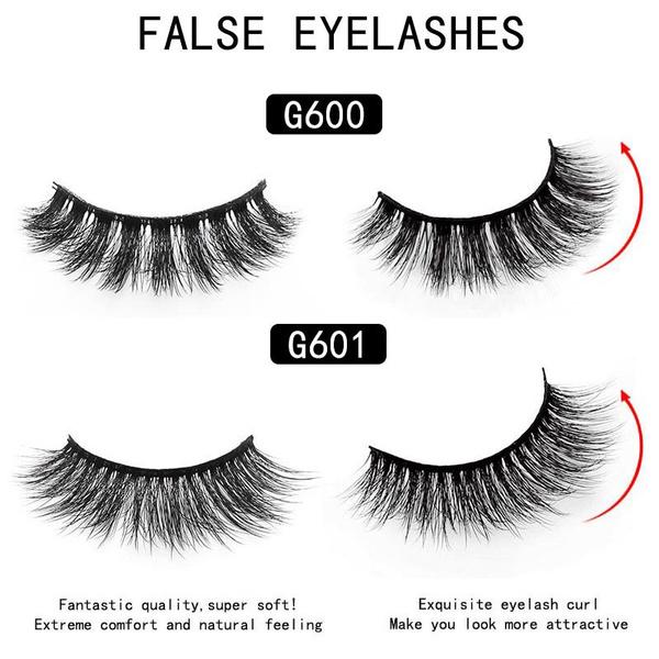 10 Pairs/set Mink False Eyelashes Set Natural False Eyelashes Fake Lashes Long Makeup Reusable Extension Eyelashes for Beauty