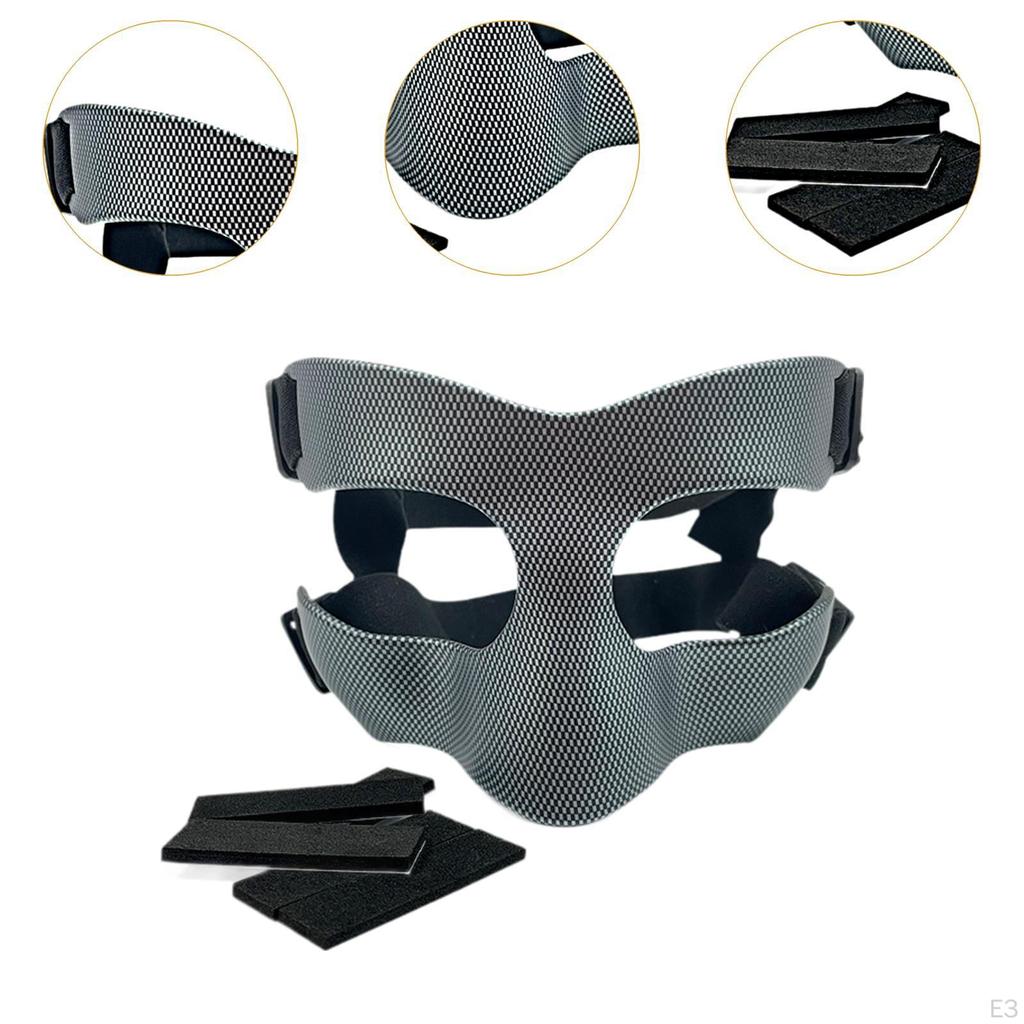 Adjustable Face Mask Nose Guard Gym Exercise Boxing Soccer Shock Resistant Sports Teenagers