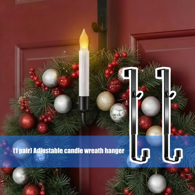 Pack of 2 Multifunctional Decorative Hooks with Easy Installation for Candle Ornaments and Lights Crafted from Solid Metal