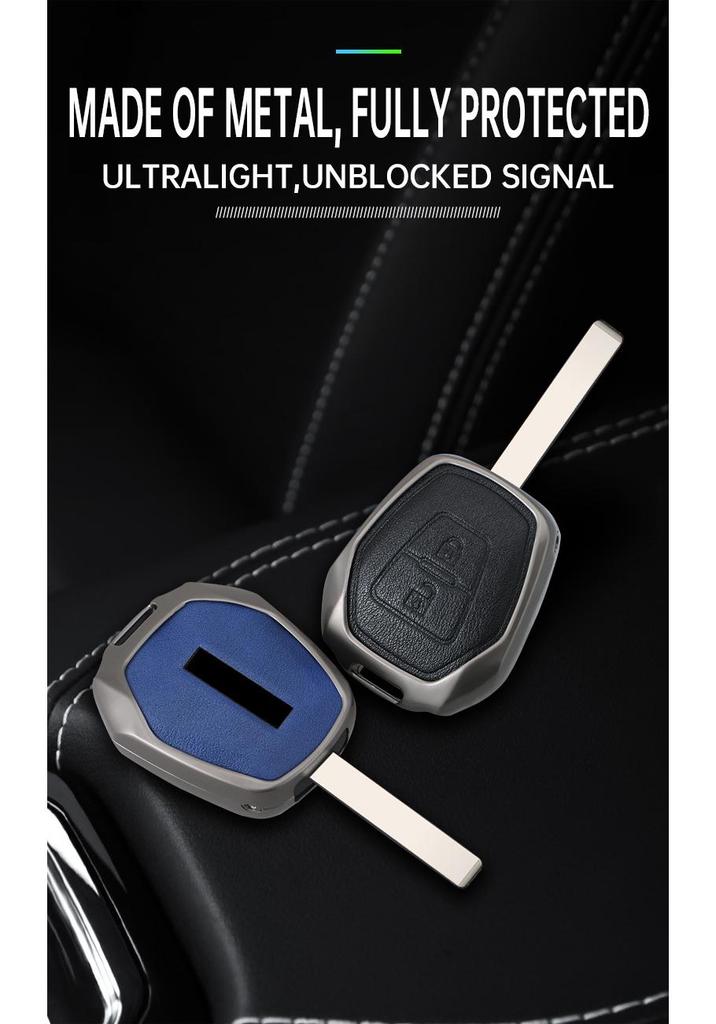 Compatible Straight-Key Case for Isuzu D-MAX/MU-X Remote Shell Pickup Buckle