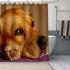 Beagle Dog Bathroom Curtains Waterproof Polyester Cute Pet Animal Shower Curtain Home Decoration Bathtub Curtains With 12 Hooks