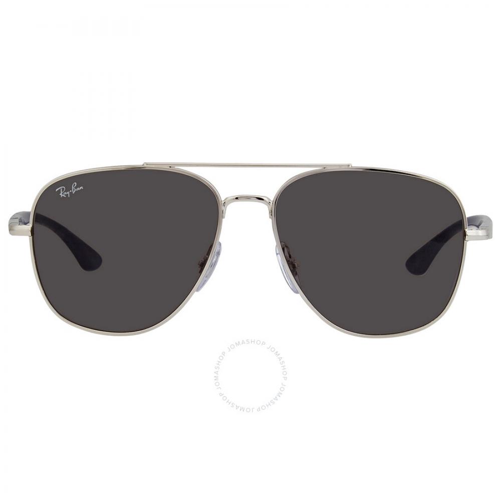 

Ray Ban Dark Grey Aviator Unisex Sunglasses RB3683 003 B1 56