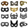 DIY Painted Paper Mache Mask Masquerade Mask Animal Half Face Mask Halloween Cosplay Costume Props for Kids Teen Gifts