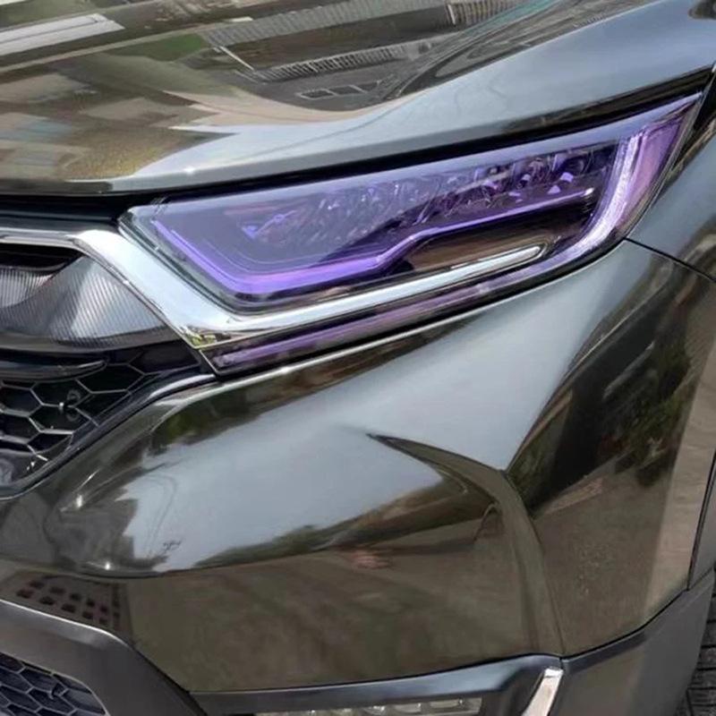 Smoked Black TPU Car Light Film - Self-Healing, Anti-Scratch Headlight & Taillight Wrap