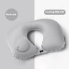 Press On Inflatable Pillow To Relax Neck Travel U-Shaped Pillow Foldable And Portable With Leak Proof Device Ordinary U-Shaped