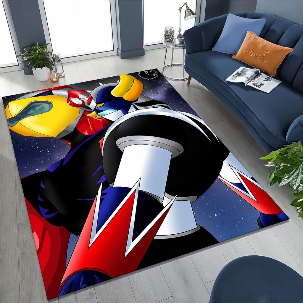 2026 New UFO Robot Grendizer U Cartoon Rug for Bedroom Living Room Sofa Home Doormat Decor,Large Kids Play Non-slip Floor Mat