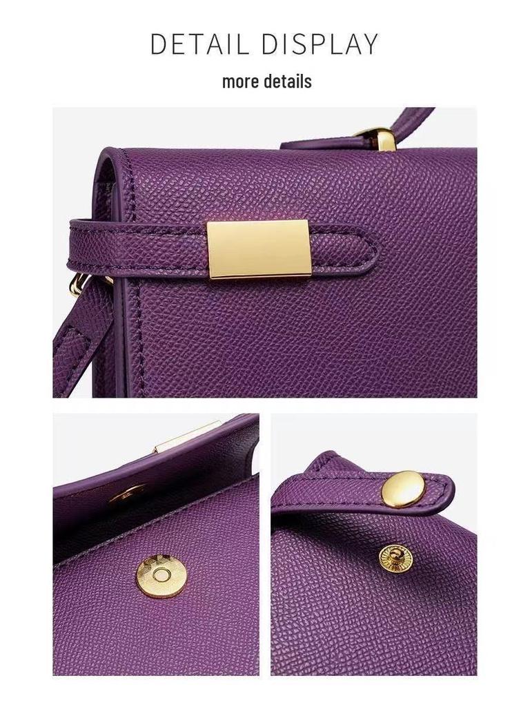 Yeni 2025 Palmiye Baskılı Mini Kelly El Çantası & Kadınlar İçin Askılı Çanta