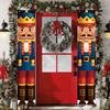 Nutcracker Soldier Banner Christmas Door Curtain Merry Christmas Decoration for Home 2025 Xmas Navidad Natal New Year Gifts
