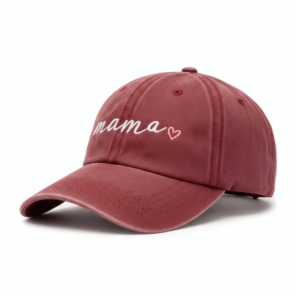 Adjustable dad mama mini Love Caps Washed Cotton Embroidery Baseball Cap Gifts
