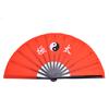 Tai Chi Martial Arts Kung Fu Bamboo Silk Dance Pratice Training Performance Fan (Black Rib)