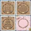 Best Wish Bead Bracelet Wristbands Heart Bracelet Fashion Accessory Adjustable Wrist Chain  Gifts