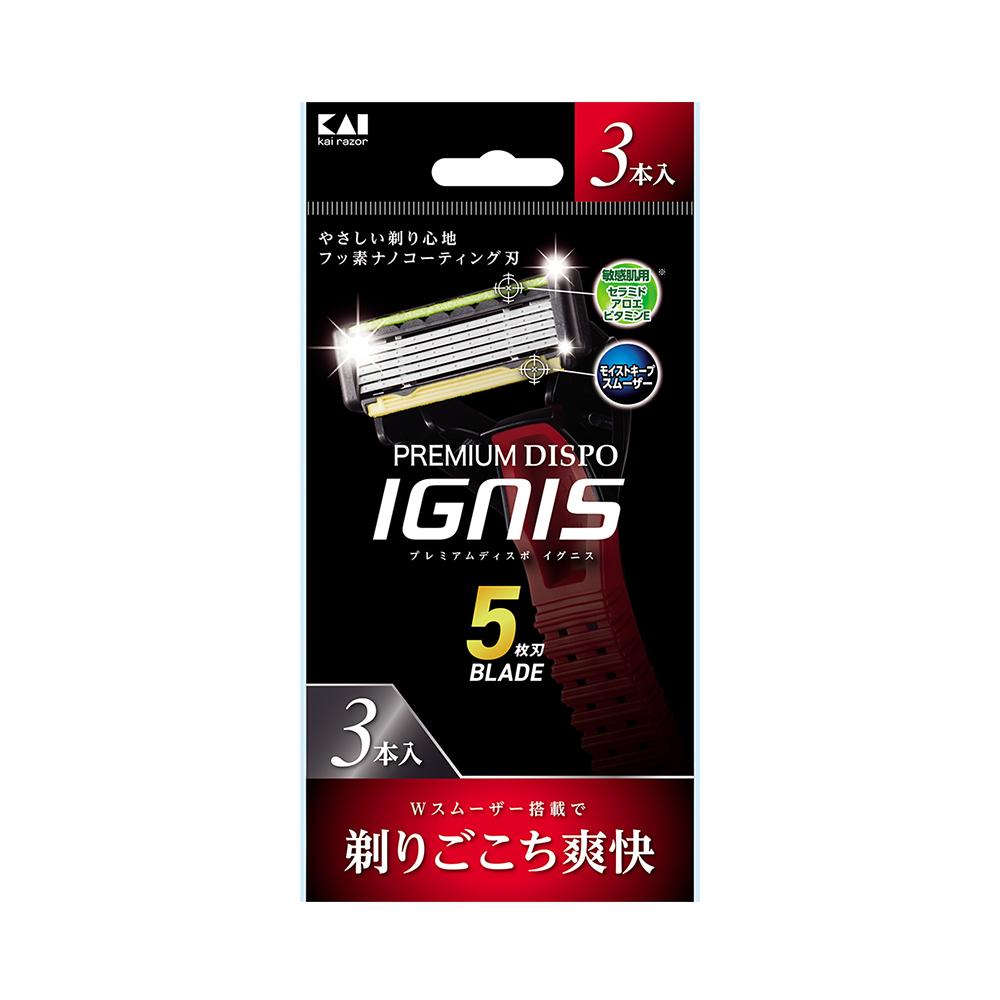Kai IGNIS 5-blade razor (3-pack/6-pack)