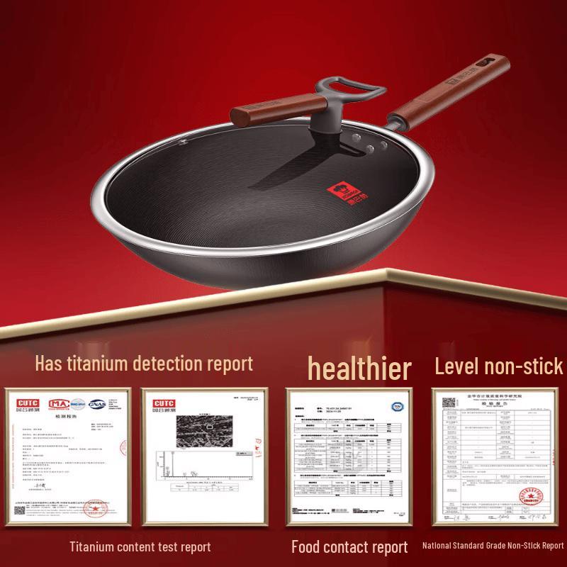 KOBACH 30cm Pre-Seasoned Cast Iron Wok