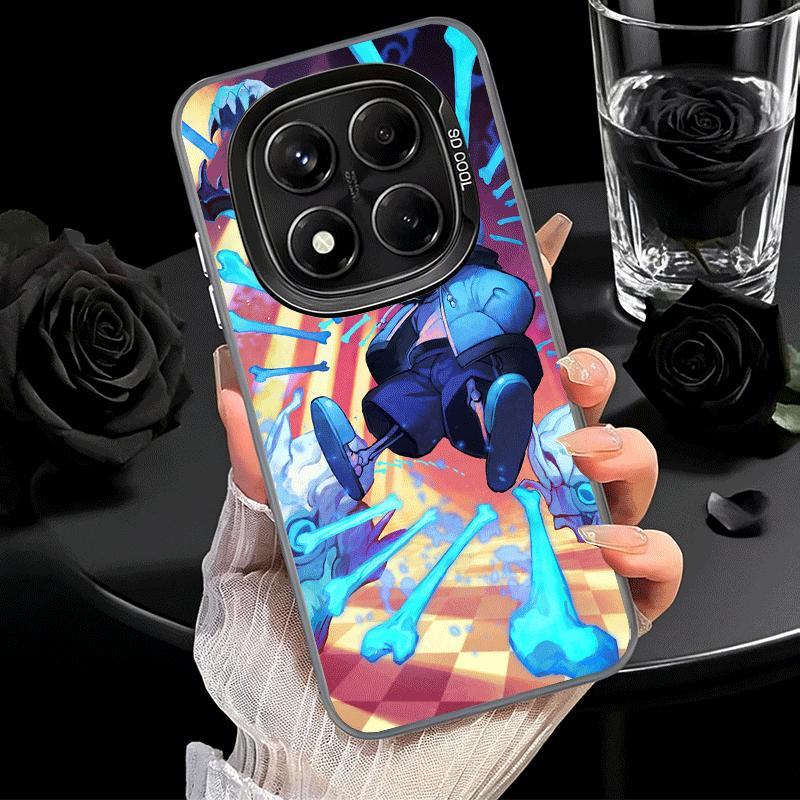 U-Undertale S-Sans Weiche Handyhülle für Xiaomi Redmi Note 13 14 15 Pro Plus 12S 12 11S 11 11T 10S 10 Stoßfeste Abdeckung Rückschale
