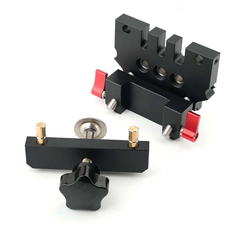 Self Centering Dowel Jig For Woodworking Accurate Hole Drilling Tool Aluminum Alloy Body Compact Design For DIY Projects