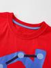 Spring/Summer Cartoon Excavator Short-Sleeve Children's T-shirt, Round Neck, Sizes Small/Medium