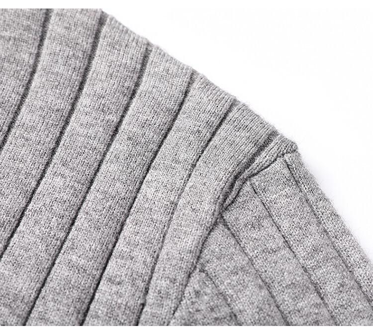 New 2025 Men's Stand Collar Zipper Knit Cardigan Sweater Coat for Autumn/Winter
