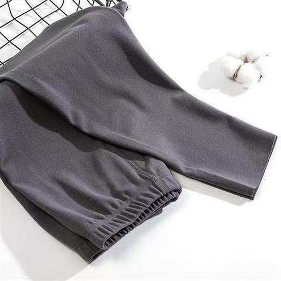 Herren Nahtlose Fleecegefütterte Warme Basisschicht Leggings - Samt, Einlagig, Haus- und Schlafbekleidung.