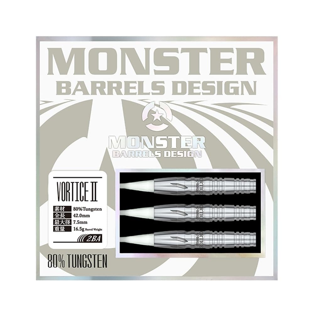 MONSTER Series VORTICE2 2BA Darts Barrel Darts Set TUNGSTEN80%
