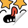 Wall Sticker For Refrigerator Sticky Dustbin Decals Adhesive Cartoon Expressions Sticker For Kitchen Fridge Bucket Driveway