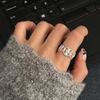 Sterling Silver Niche Design Open Ring: Korean Style, Stackable, Colorfast, Light Luxury