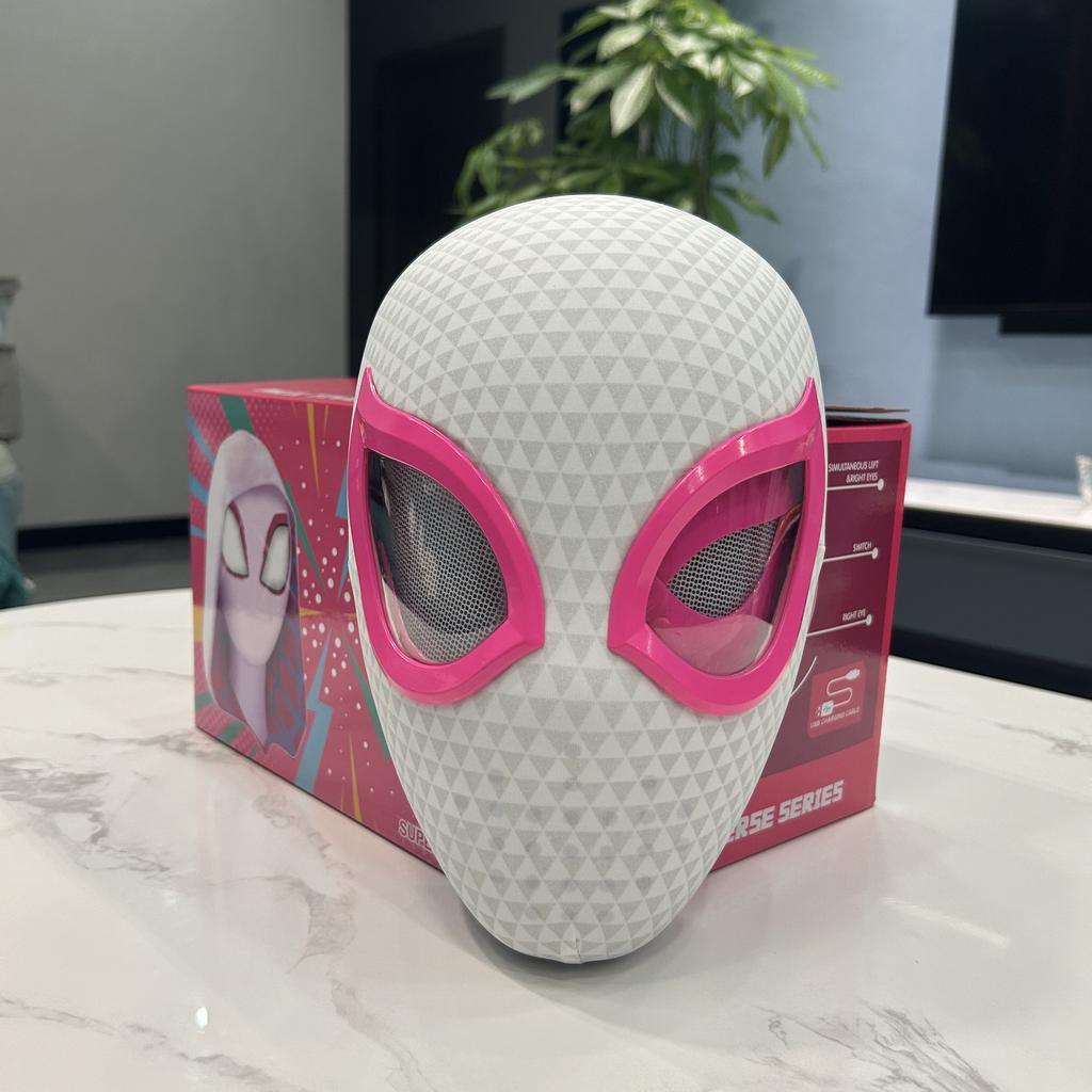 Hot Spider Man Eye Gwen Mask Spider Man Moving Eyes Helmet Mask Cosplay Decoration Christmas Gift Toys
