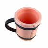 Creative 3D Coffee Cup Ceramic Ins Girly Heart Retro Pink Striped Yoga Ceramic Water Cup Cute Mug