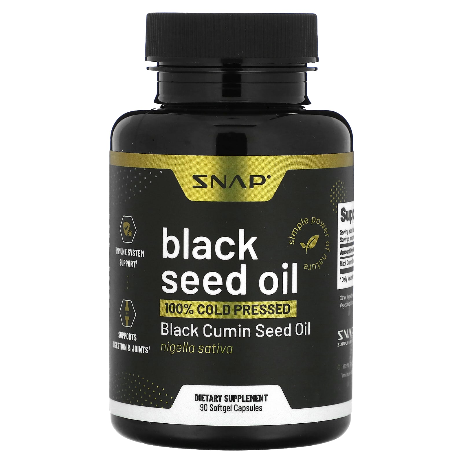 

Black Seed Oil, 500Mg, 90 Softgel Capsules