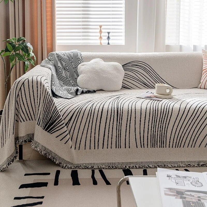 Nordic Sofa Throw Blankets Outdoor Camping Picnic Large Blanket Fit for Four Seasons Leisure Relax Beach Towel Travel Rug