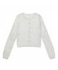 Hyeyeong Kim Sheer Rib Knitted Basic Cardigan - White