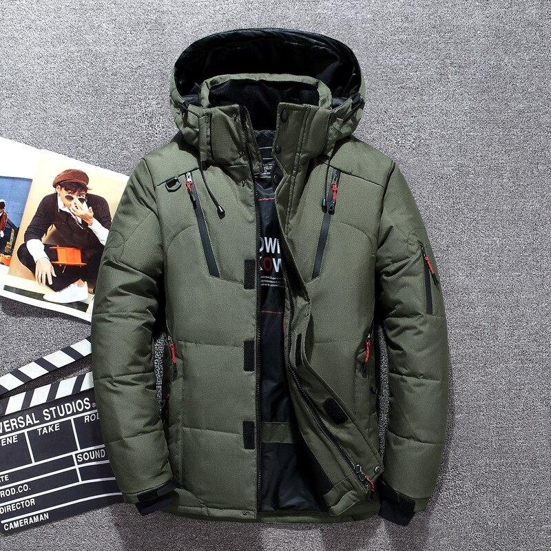 

Winter Men s Clothing White Duck Down Jacket Parkas Man Thicken Warm Snow Jackets Coats Male Windbreaker Parkas Coat XXXXL зелений