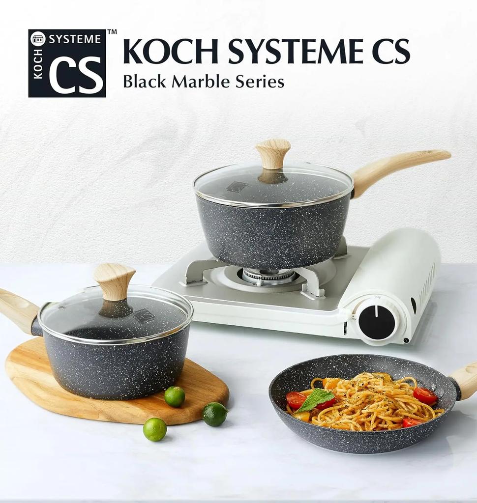 Frying Pans Nonstick Ultra Non Stick Black Marble Omelet Pan with Ergonomic Bakelite Handle Aluminum Skillets 10 Inch